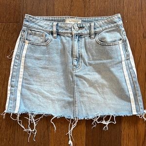 Denim mini skirt
